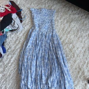 Blue Floral Kids Dress